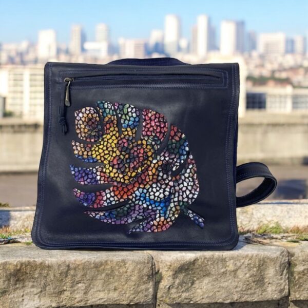 Bolso Azul Flor