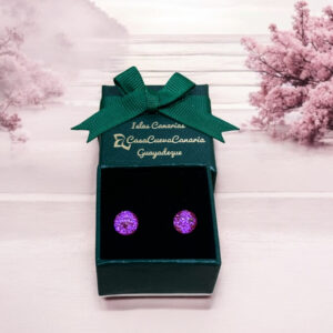 Pendientes Dicroico Rosa