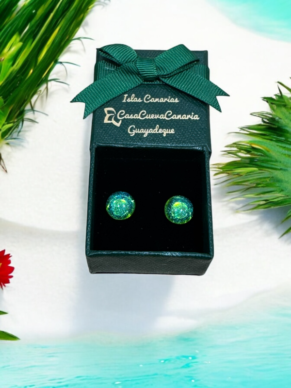 Pendientes Dicroico Verde