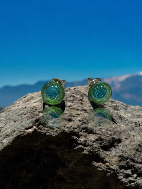 Pendientes Dicroico Verde - Imagen 2