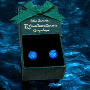 Pendientes Dicroico Azul Marino