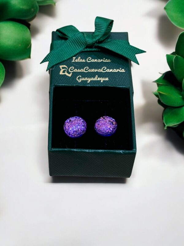 Pendientes Dicroico Malva