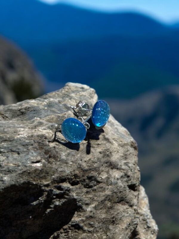 Pendientes Dicroico Celeste - Imagen 2