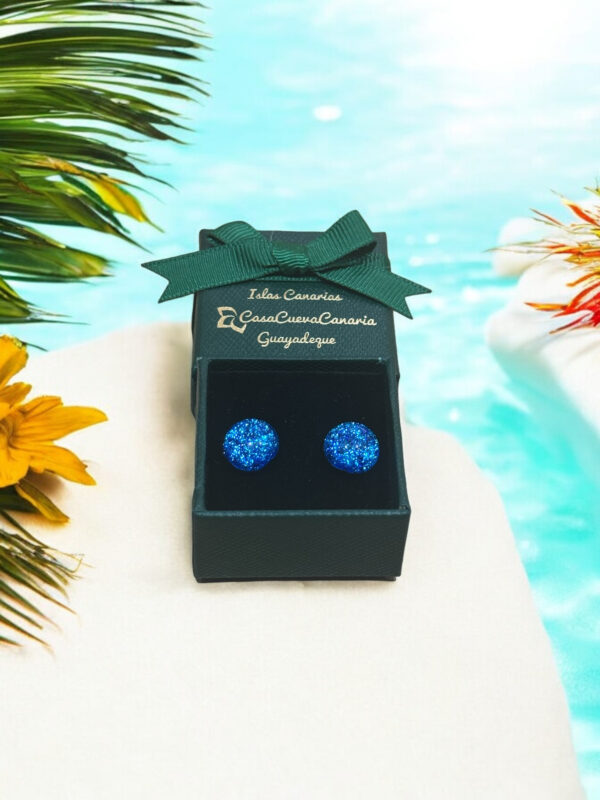 Pendientes Dicroico Azul