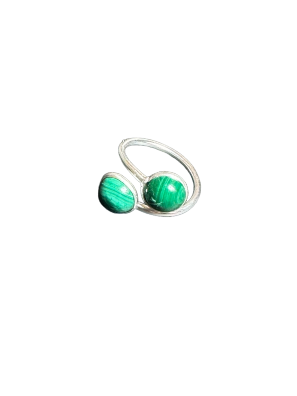 Anillo de Plata Malaquita