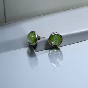 Pendientes Dicroico Blanco Capuchón